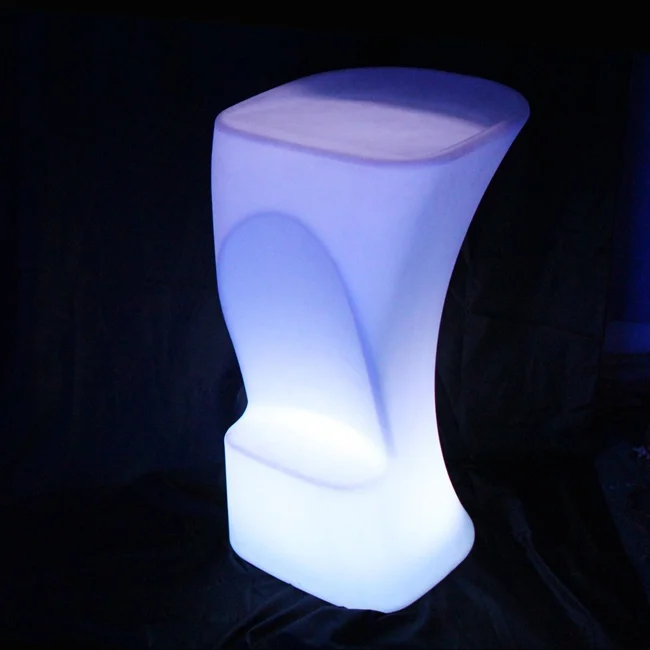 Luminous waterproof Stool High LED bar chair barstool upholstered LED Commercial Bar Furniture Bar Stools