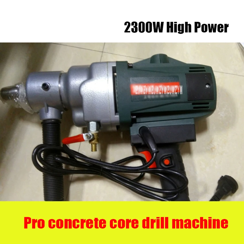 Diamond Core Drill Concrete Water Drilling Machine Wet/Dry Handheld 168mm 2400W 