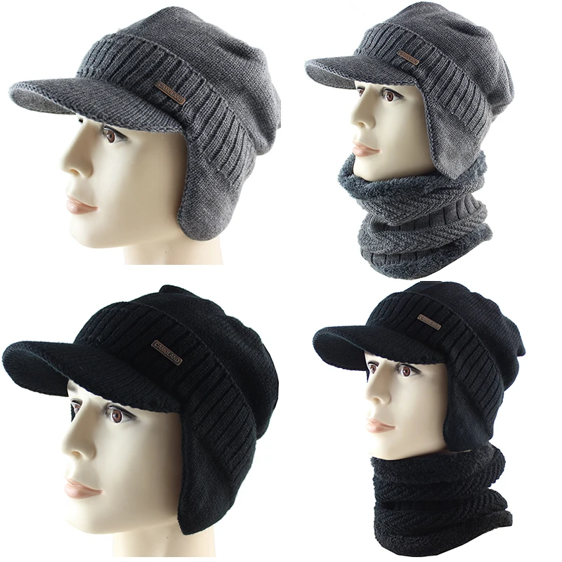 mens wool winter hats with ear flaps