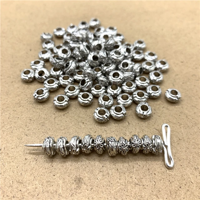 50pcs Spacer Metal Bead Tibetan Color Alloy Loose Spacers Beads For Earring  Necklace Bracelet Jewelry Making Findings Diy - Jewelry Findings &  Components - AliExpress