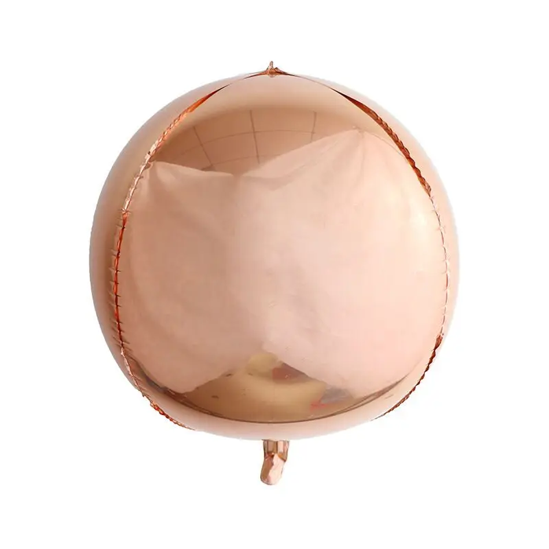 GOGO PAITY, новинка, 22 дюйма, Одноцветный круглый 4D шар, украшение для свадебной вечеринки, декоративный шар - Цвет: Rose gold