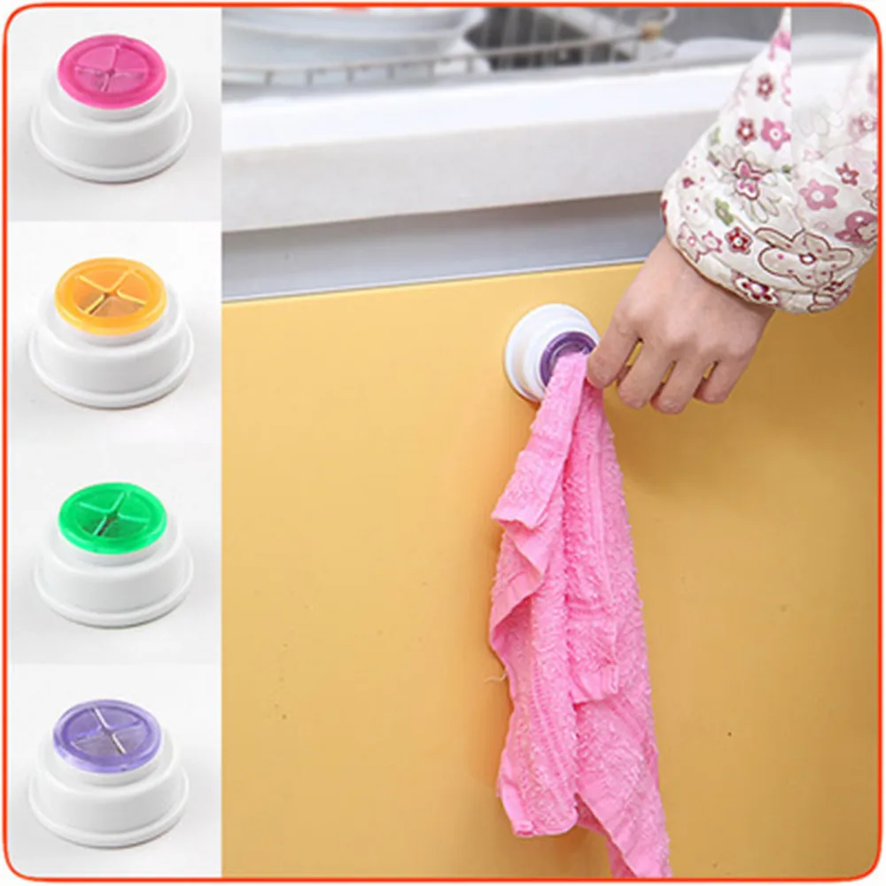 Self Adhesive Push In Type Kitchen Dishcloth Bathroom Tea Towel Grip