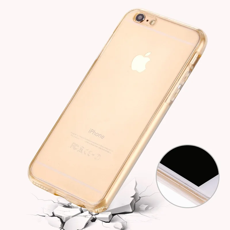 Мягкий прозрачный чехол с полным покрытием 360 градусов для iPhone X Xs Max XR 8 7 6 6s Plus
