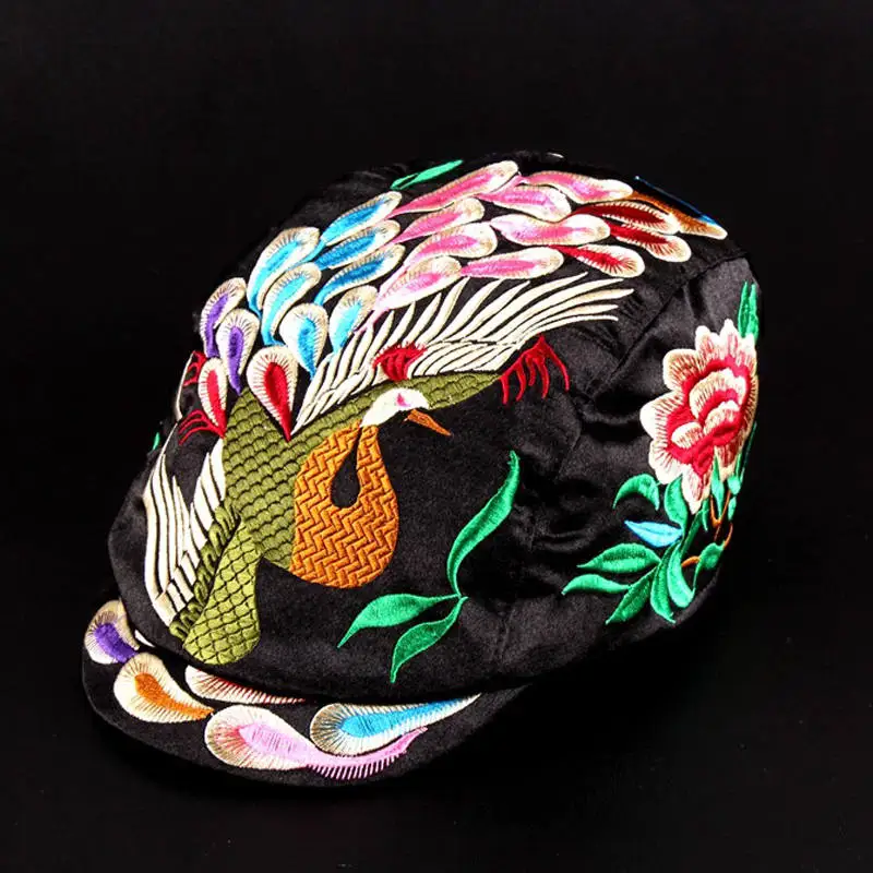 Шесть цветов модные шляпы для женщин Винтажная Повседневная Вышивка Harajuku козырьки Женские повседневные кепки с принтом