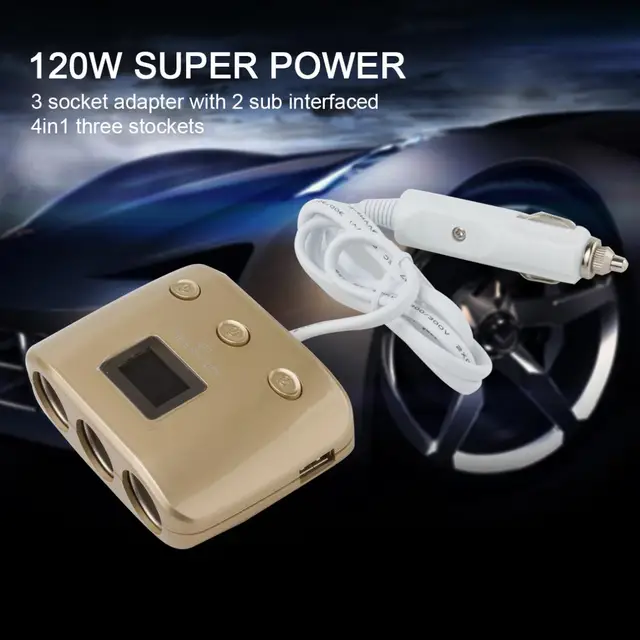 Best Offers 3 Way 2 USB Power Converter Car Adapter Cigarette Lighter Socket Splitter Best Offers 3 Way 2 USB Power Converter Car Adapter Cigarette Lighter Socket Splitter