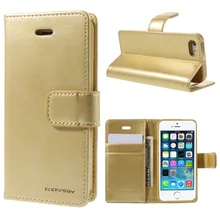 Goospery принципиально для iPhone 5 5S SE Оригинальный чехол для телефона Coque Blue Moon Бумажник PU кожаный чехол для Apple ракушками смартфон сумка