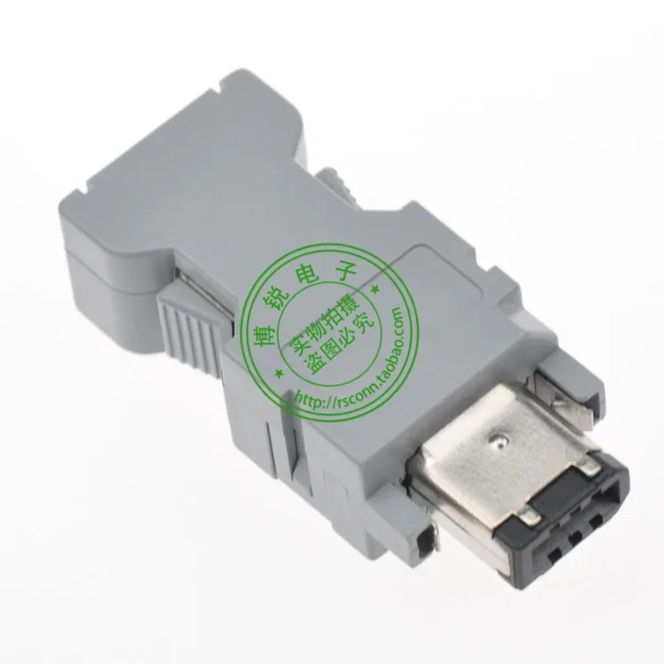 

CN3 55100-0670 IEEE1394 For ZSP-CMP9-1-E 6Pin Male encoder 6P Panasonic replacement Yaskawa servo connector all gold