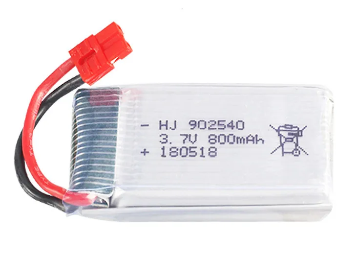 Аккумулятор Lipo 902540 3,7 V 800 mah для Syma X5SC X5HC X5HW X5UW MJX x400 X300C X800 RC Quadcopter Drone запасная часть 3,7 v 800 mah - Цвет: Цвет: желтый