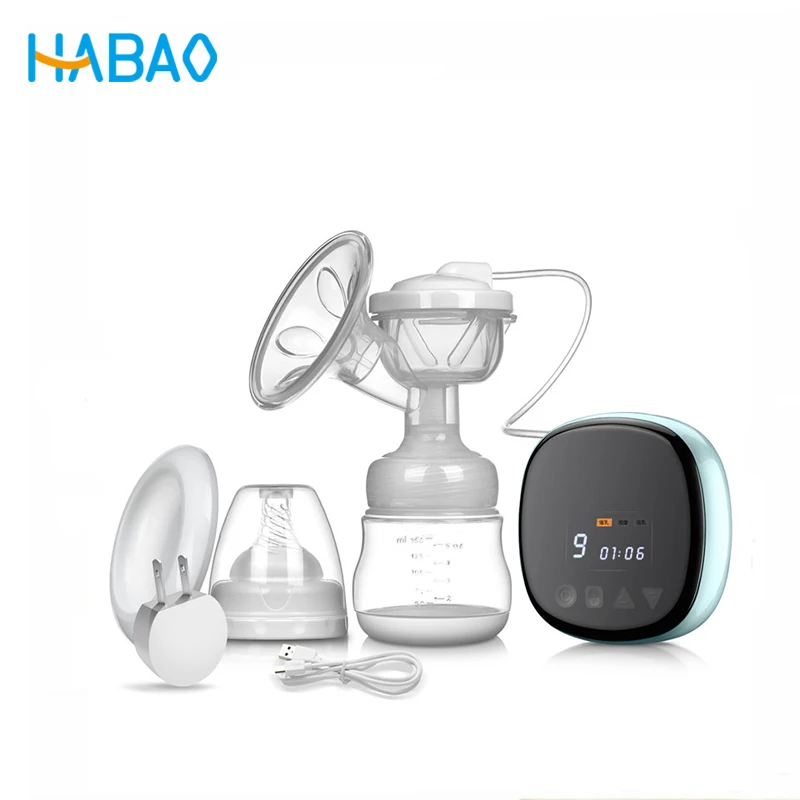 

Habao Breast Pump Electric Feedkid Intelligent Maternity Breast Pump Mute Rechargeable Portable Milking Device