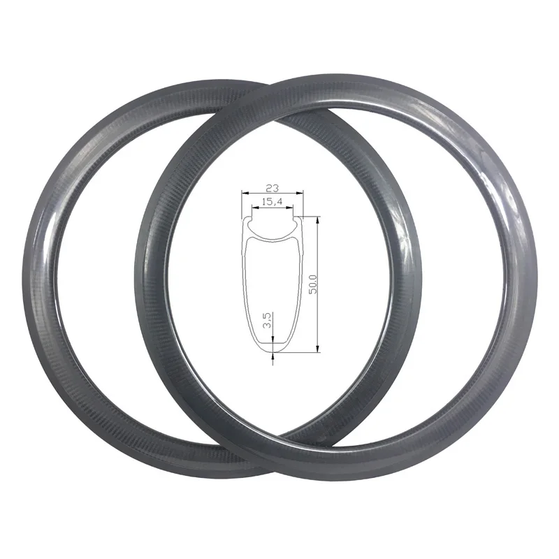 

700C 50mm x 23mm road bike carbon rims basalt surface track V brake road bicycle rim UD 3K Twill 12K Twill