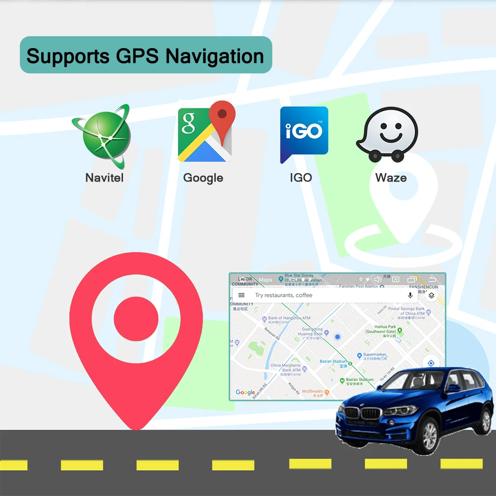 Автомобильный Радио плеер AUTOTOP " 2din Android 9,0 для Nissan/Toyota/Suzuki/Ford, Автомобильный gps навигатор RDS, Wifi, Mirrorlink BT, без DVD