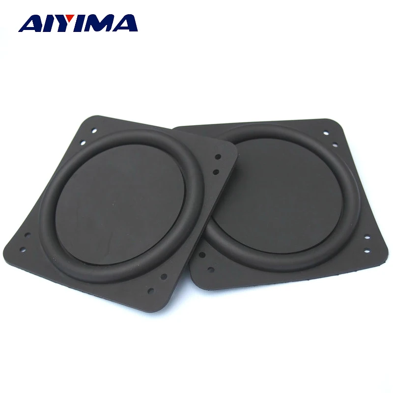 

AIYIMA 2Pcs 3Inch Vibrating Diaphragm Rubber Vibration Plate Speaker Radiator Passive Speaker Bass Diaphragm Diameter 75x75MM