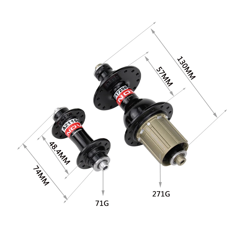 Велосипедные втулки Novatec A211SB F172SB 20 24 28 32 36H складные для балансирующих велосипедов