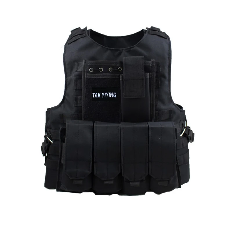 

TAK YIYING USMC Airsoft Military Tactical Vest Molle Combat Assault Plate Carrier Tactical Vest Black
