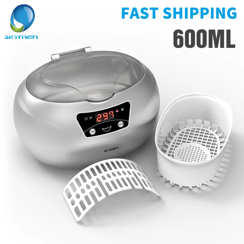 

SKYMEN Digital Degas Ultrasonic Jewelry Cleaner Manicure Tools Cutters Denture Gold Toothbrush Ultrasound Machine with Timer