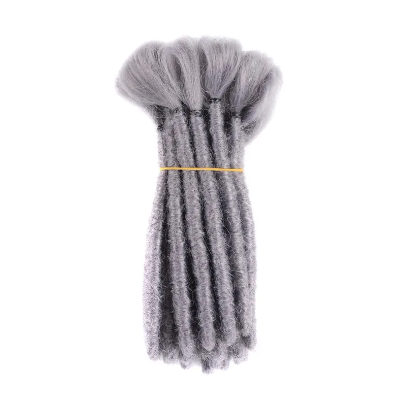 

Pervado Hair Handmade 15-30CM Synthetic Jamaica Dreadlocks Crochet Braiding Hair Extensions for Hawk Hippie Tribal Style