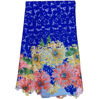 

Free Shipping.wholesale price High quality African Cord lace fabric chemical lace guipure lace fabric lace fabric 1122B