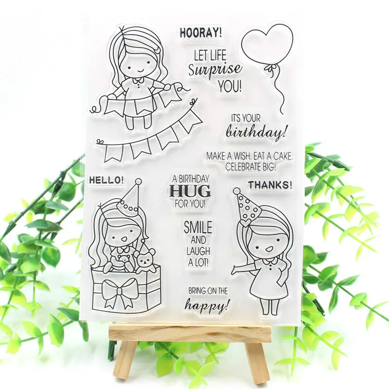 

YPP CRAFT New Transparent Clear Silicone Stamps for DIY Scrapbooking/Card Making/Kids Christmas Fun Decoration Supplies 1012