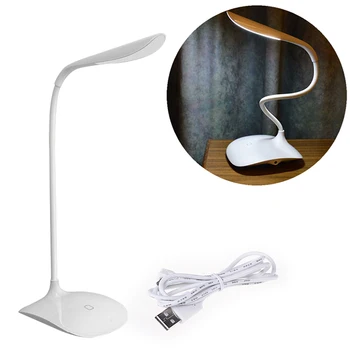 

Fashion Adjustable USB Rechargeable LED Desk Table Lamp Light with Clip Touch Switch Dimmable Student Lamp P10