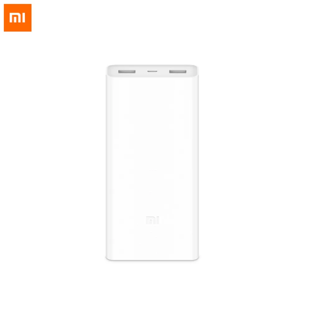 Оригинальный внешний аккумулятор Xiaomi 20000 мАч 2C портативное зарядное устройство