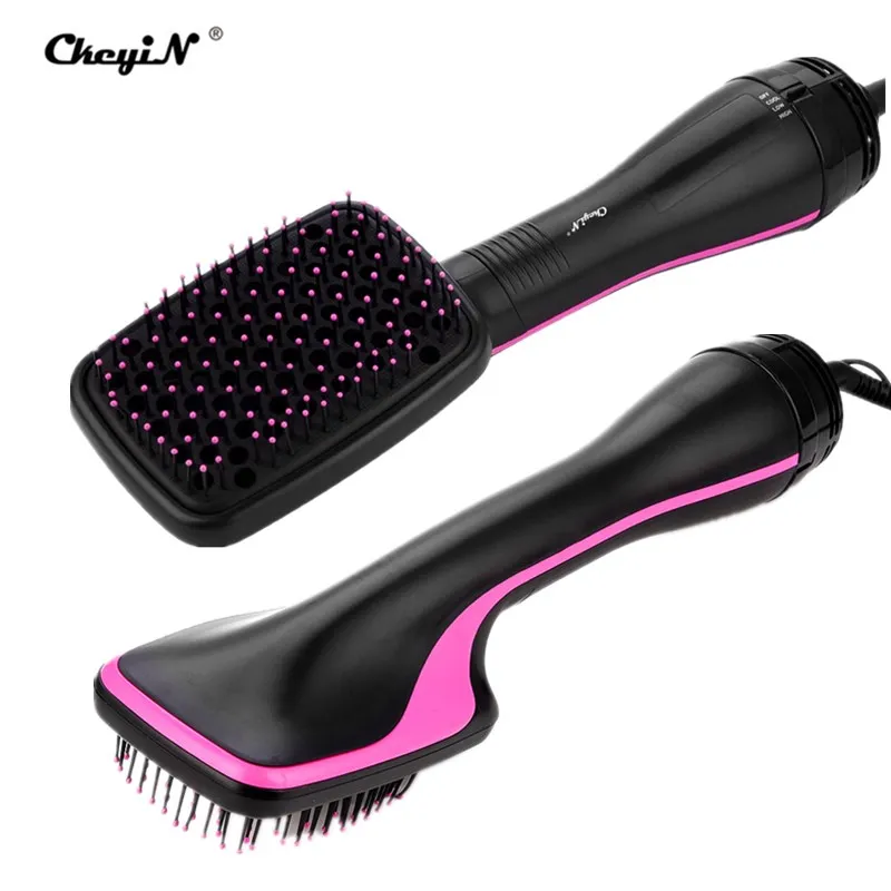 

2 In 1 Hair Dryer Brush Hair Styler Negative Ionic Hot Air Brush Blow Dryer Electric Hair Comb Straightener Styling Tools 35