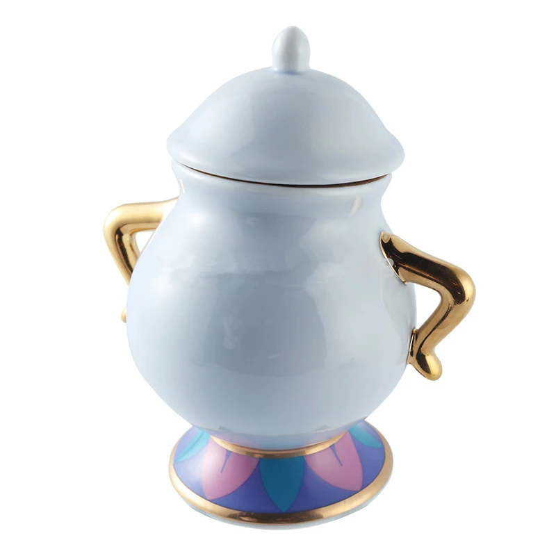 

New Arrival Beauty and The Beast Tea Set Sugar Bowl Pot Ceramic Tea Coffee Tool Genuine Cartoon birthday Gift Fast Post