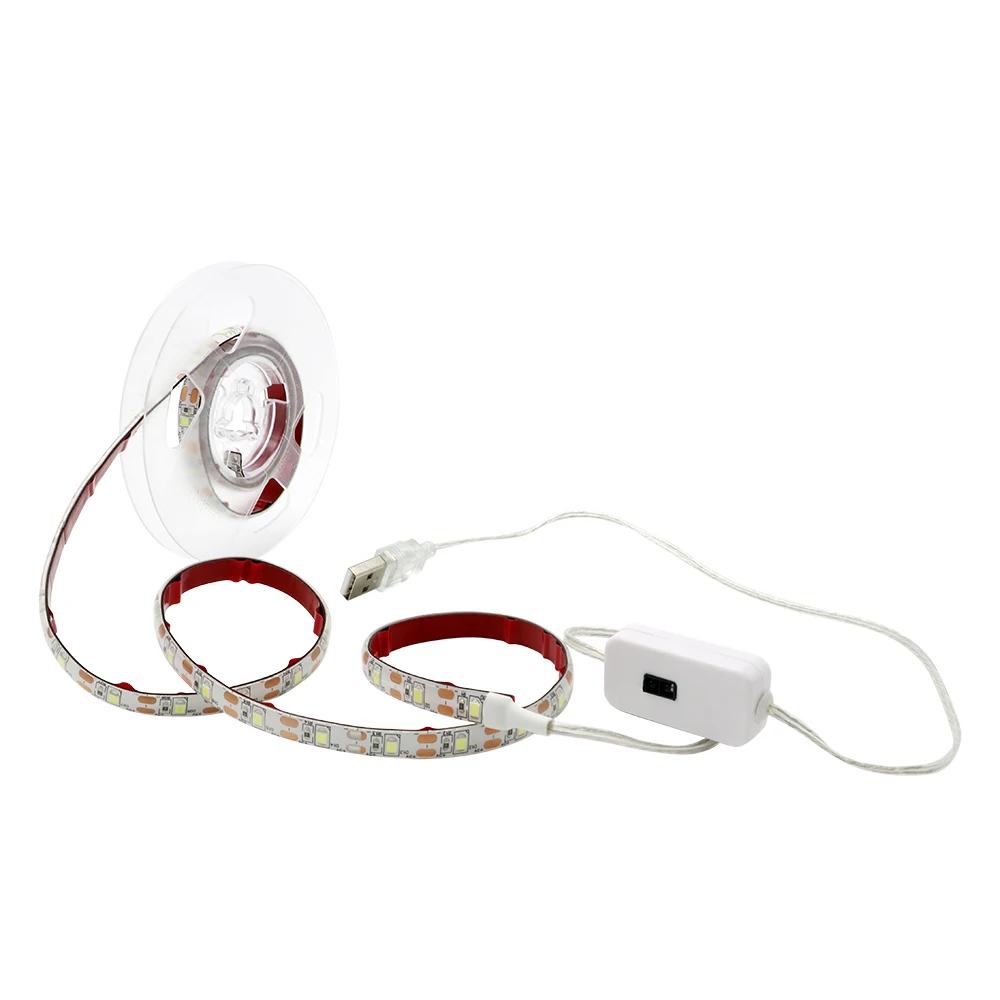 

DC5V 1M 2M LED Hand Sweep Strip Light IR Motion Sensor USB Powered LED Light Strip Lamp SMD2835 Christmas desk Decor Lamp