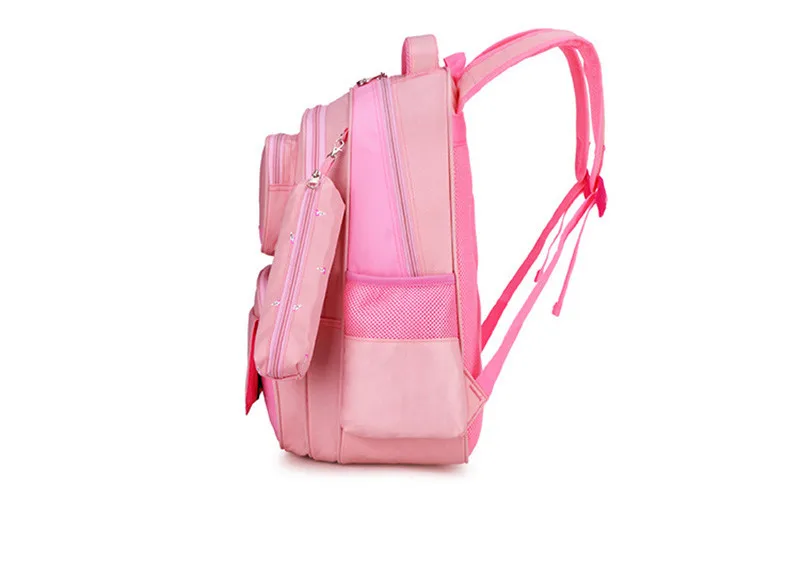 Новые милые детские школьные рюкзаки для девочек принцесса нейлоновый школьный рюкзак водонепроницаемый детский Ранец школьный рюкзак с принтом