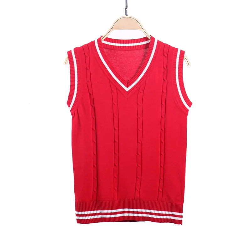  2019 Children Boys Knit Vests Spring Autumn Toddler Girls Sleeveless Waistcoat Striped Knitting V-n - 4000026365112