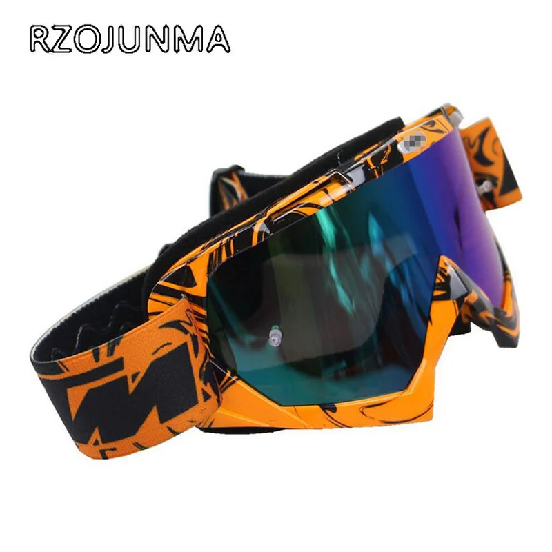 Tanie RZOJUNMA Motocross gogle ATV DH MTB Dirt okulary rowerowe óculos Antiparras Gafas Motocross okulary na kask motocyklowy