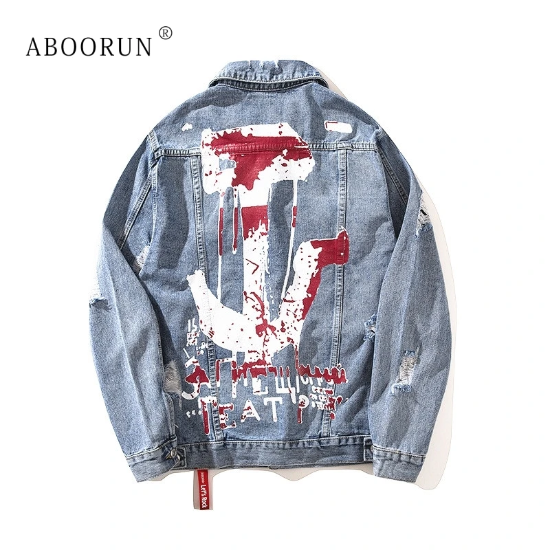 hip hop denim jacket