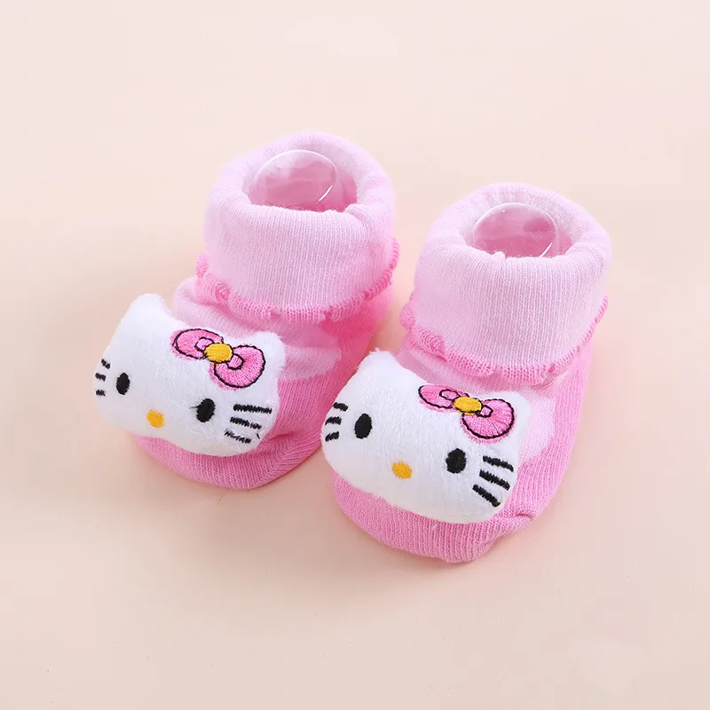 

Cute Socks Baby Socks Boys Girls Walk Carton Style Socks Non-slip Cotton for Newbron Baby Kids