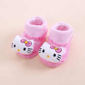 

Cute Socks Baby Socks Boys Girls Walk Carton Style Socks Non-slip Cotton for Newbron Baby Kids