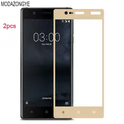 2 шт. для закаленного Стекло nokia 3 2017 Экран протектор для nokia 3 TA-1020 TA-1032 nokia3 Экран протектор стекло Flim полное покрытие