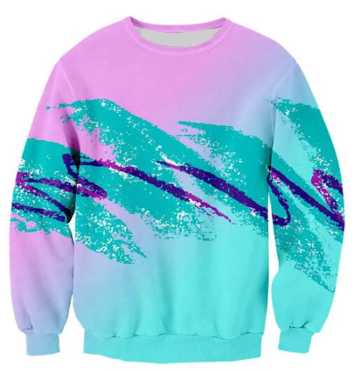  Jazz Paper Cup Sweatshirt 3D Print Hoodies Long Sleeve 90S Unisex Jumper Women/Men Pink Green Jumpe
