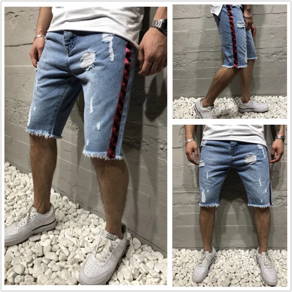 Рабочие джинсы мужские рваные брюки новые джинсы для мужчин Salopette Homme En Jean Hole тонкие мужские штаны с нашивками мужские джинсы скинни