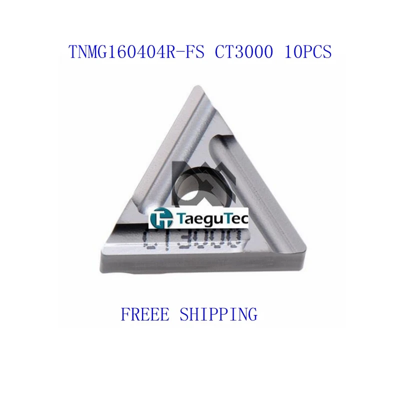 

10pcs/lot TNMG160404R-FS CT3000 Carbide Inserts Taegutec