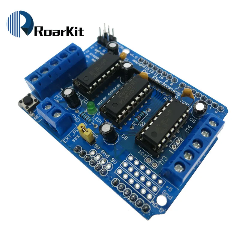 L293D щит управления двигателем плата расширения привода двигателя для Arduino Щит