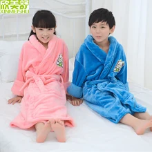 Детское полотенце кораллового бархата, фланелевый толстый банный халат, детское платье