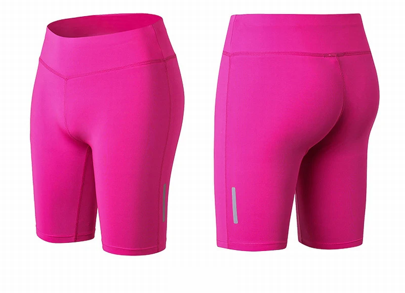 Aipbunny женские спортивные шорты, обтягивающие шорты для женщин, шорты для фитнеса, спортзала, тренировок, бега, тяжелой атлетики, йоги, Короткие байкерские шорты - Цвет: Hot Pink