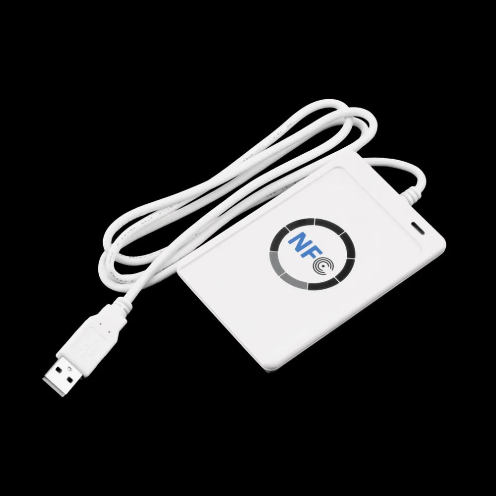 1 шт. USB ACR122U NFC RFID считыватель смарт-карт писатель для всех 4 типов NFC(ISO/IEC18092) Теги+ 5 шт. M1 карты Горячие по всему миру