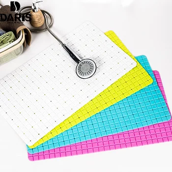 

SDARISB 40*70 Rectangle plastic PVC Cushioned Plain Bath Mat Opaque Suction Cup Colorful Tub Mats Bathroom Mat Blue