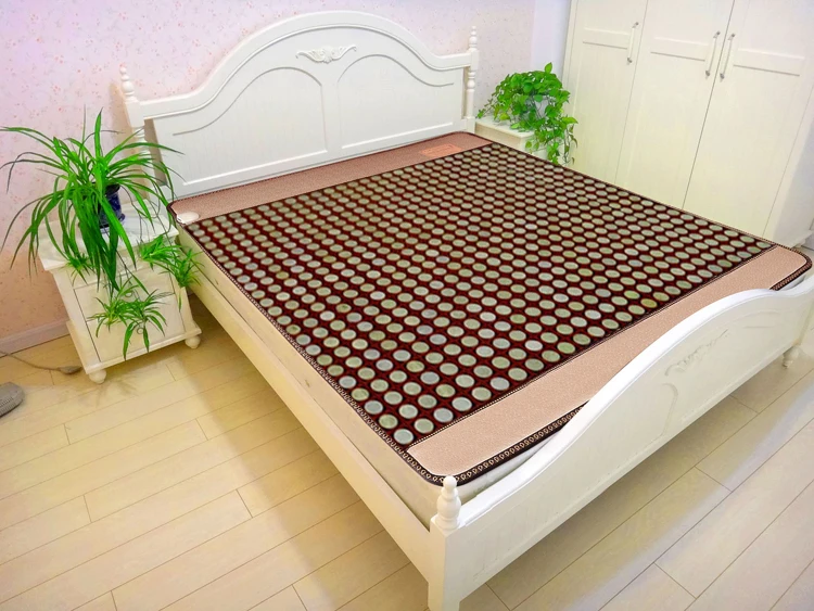 Coreia do Colchão do Jade Natural de Aquecimento Elétrico de Aquecimento Coxim da Massagem do Jade Cuidados com o Corpo Tampa do Olho Nova Jade Gratuito 2020 Dom 3 Cheap Sono e ronco