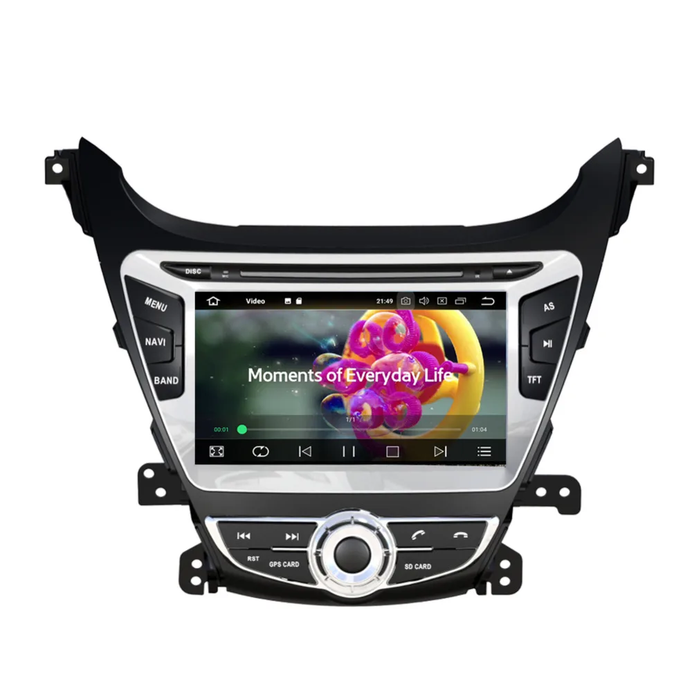 Автомобильный gps-навигация dvd-плеер для Hyundai Elantra/Avante/MD 8 0 Android 2014 Восьмиядерный