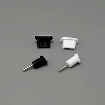 

10Set(10white) Dust Proof Plugs 3.5mm Earphone Jack + Micro USB Charge Port Plug Cap For Samsung Xiaomi Android Phone