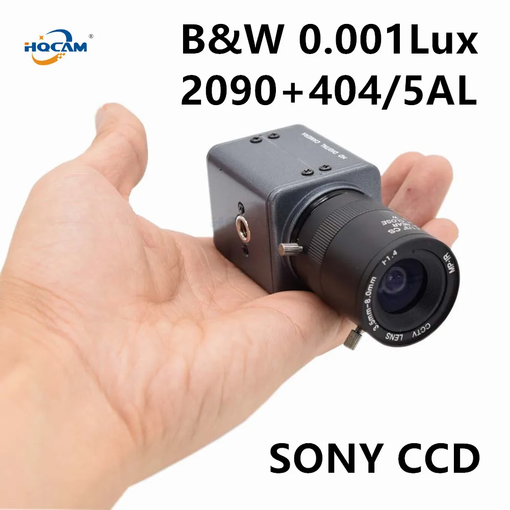 

HQCAM B&W Camera SONY CCD 404AL 405AL Ultral Low Illumination 0.001Lux black and white Camera Industrial inspection camera