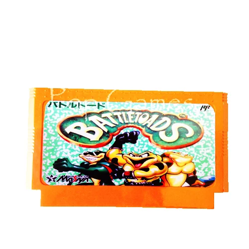 Игровой картридж Battletoads 60 Pins для 8 битной игровой консоли Прямая