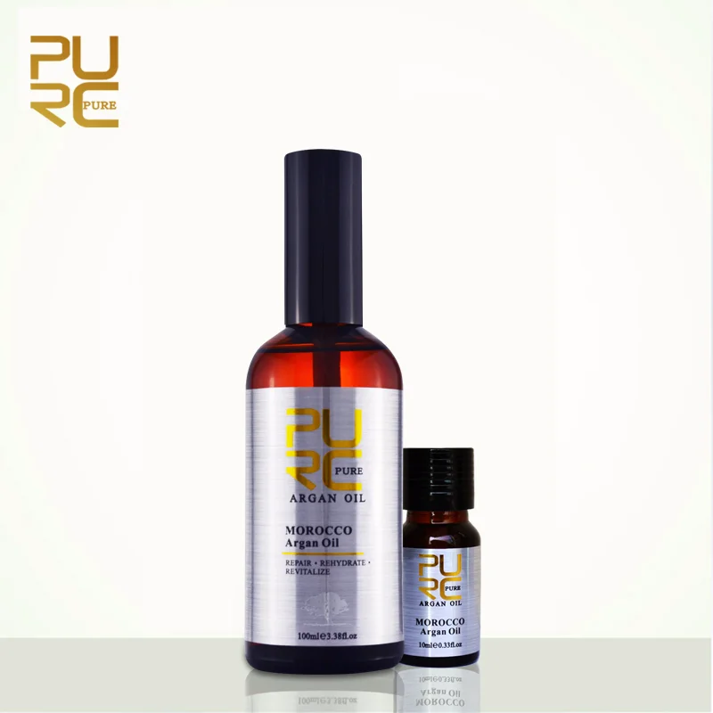 

PURC Hot Sale Moroccan Argan Oil for Hair Care and Protects Damaged Hair for Moisture Hair Get One Gift 10ml Argan Oil