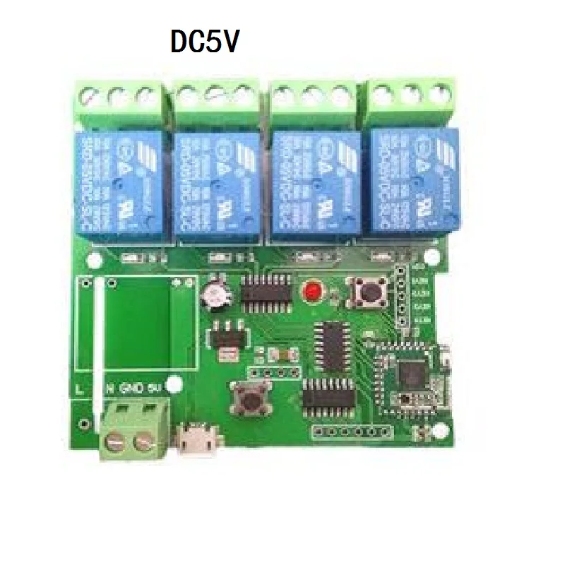 Умный пульт дистанционного управления DIY пульт дистанционного беспроводного переключателя универсальный модуль 4ch DC 5V 12V 32V 220V Wifi переключатель таймер для умного дома - Цвет: 5V4CH