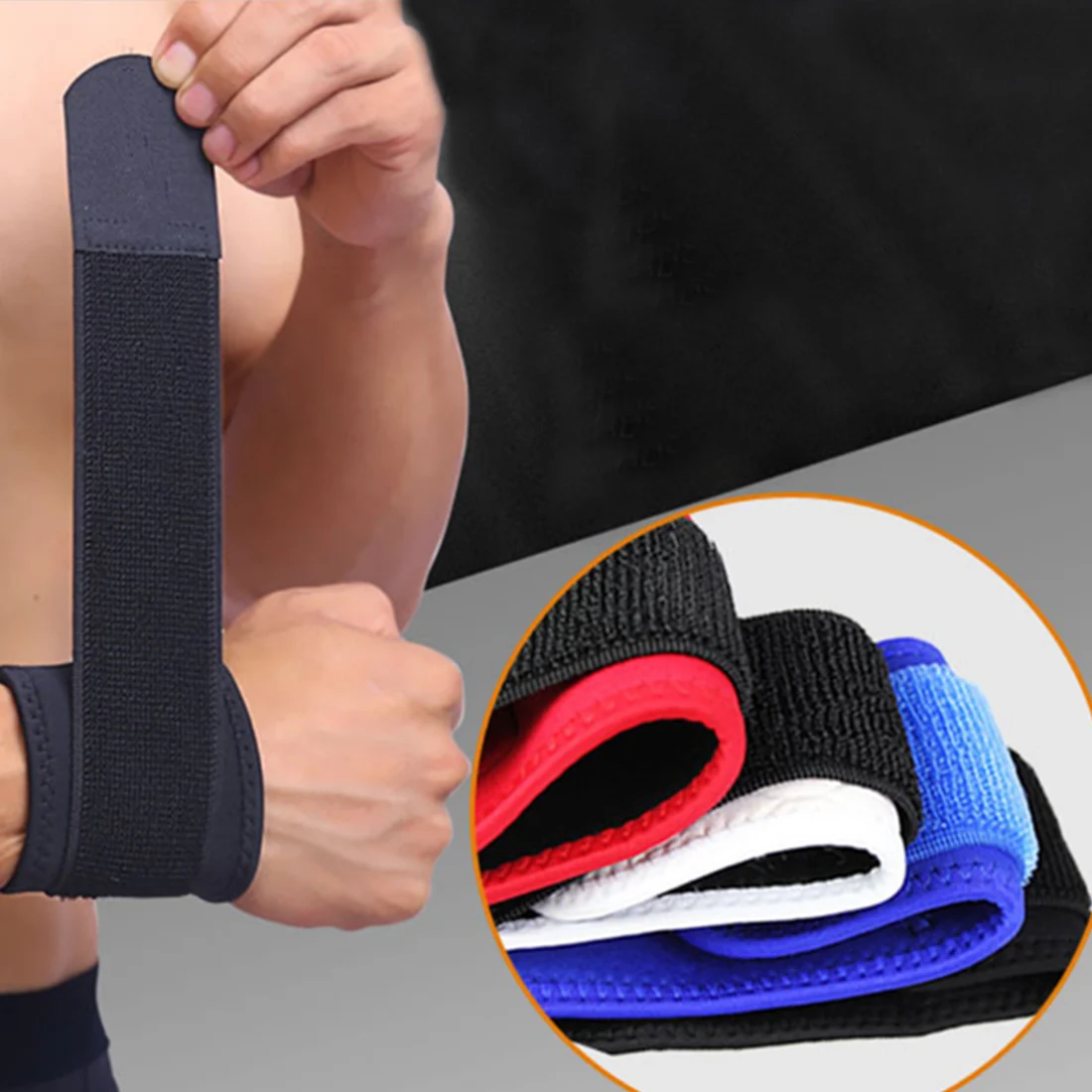 

Bandage Support1PCs Adjustable Sport Wristband Wrist Brace Wrap \ Band Gym Strap Safety sports wrist protector Hand Bands